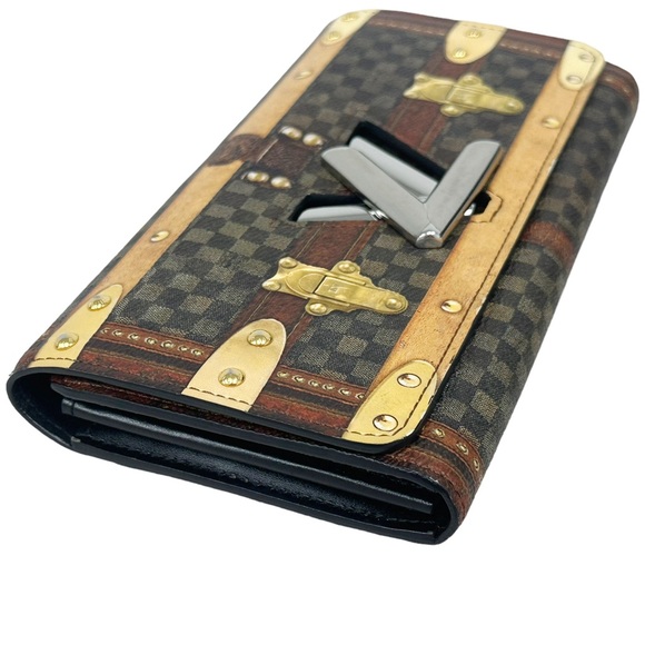 Louis Vuitton Transformed Damier Portefeuille Twist Trompe l'oeil Flap Wallet - Picture 10 of 13